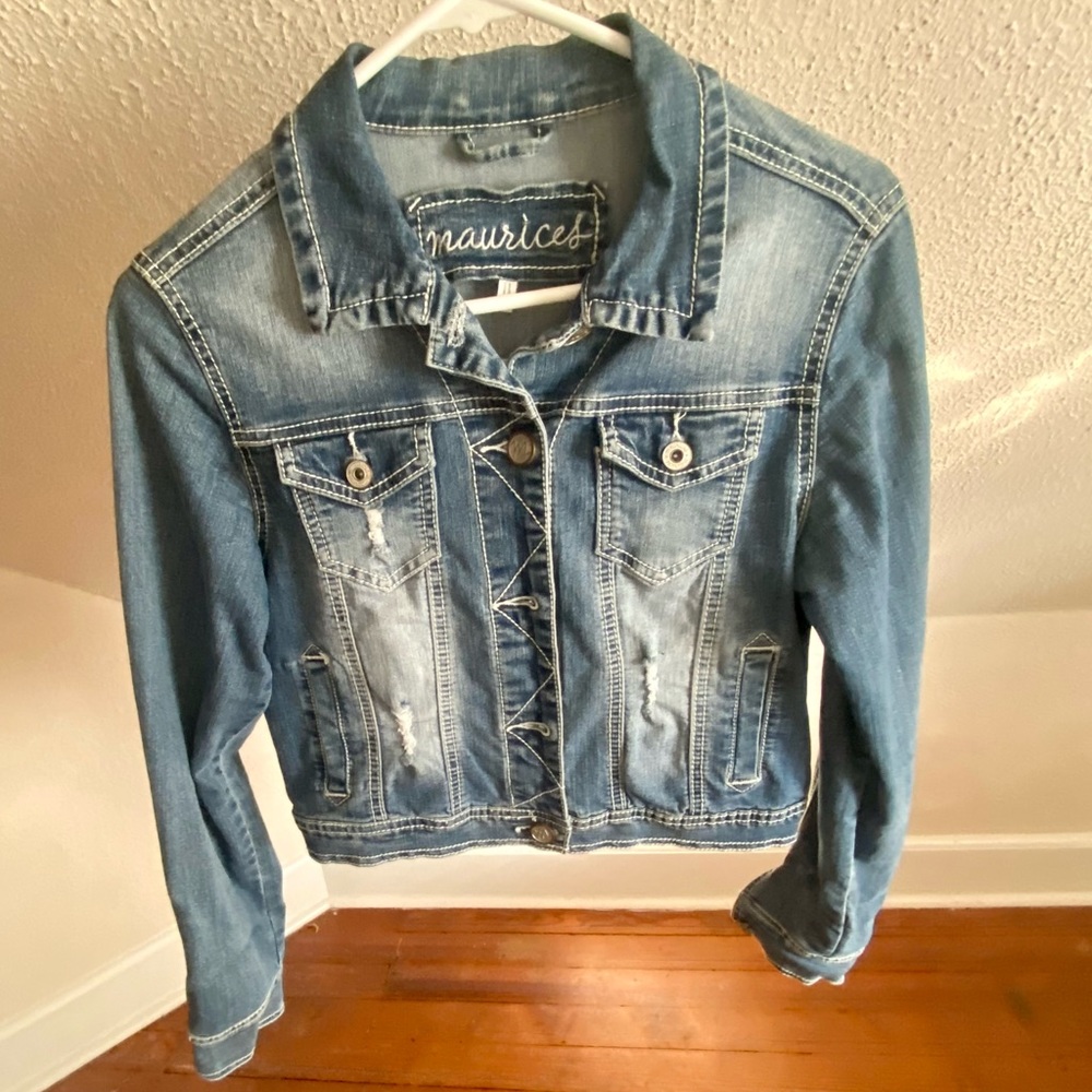 🛍️Maurices crop Jean jacket